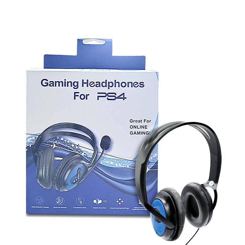 

Игровая гарнитура с накладными наушниками и разъемом 3,5 мм, наушники с микрофоном, регулировка на 120 градусов, регулировка громкости и отключение звука для ПК, ноутбука, PS4/XBOX ONE 19.5*18.5*7.5cm синий/чёрный