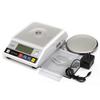 DC 200mA 2kg 7.5V LCD Digital Electric Scale Jewelry Weight Balance Gram with US Plug Power Adapter White