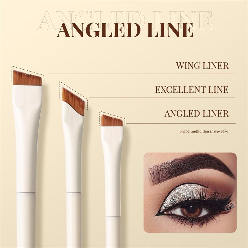 3/7/9 Makeup Brushes Set Blade Eyeliner Brush Eyebrow Brushes Portable Fine Oblique Head Eye Liner Eyebrow Brush Makeup Tool