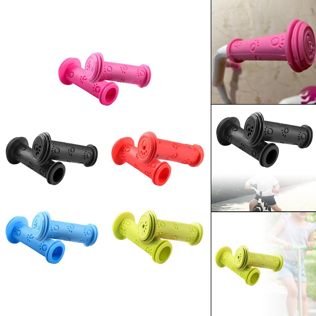 1 Pair of Rubber Bicycle Handlebar Grips, Waterproof Tricycle/scooter Handlebars for .