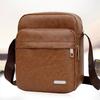Men's Retro Crossbody Shoulder Bag Large Capacity Lightweight Business Messenger Bag for Travel Trip