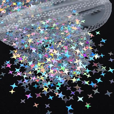 2 gr/beutel Laser Gemischt Größe Vier Ecke Stern Nagel Pailletten 12 farbe Kristall Tropfen kleber Füllen Pailletten DIY nagel dekoration design zubehör