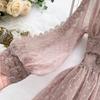 Spring Autumn  New Long Dresses Chic Sweet Temperament Women's  Net Yarn Dress