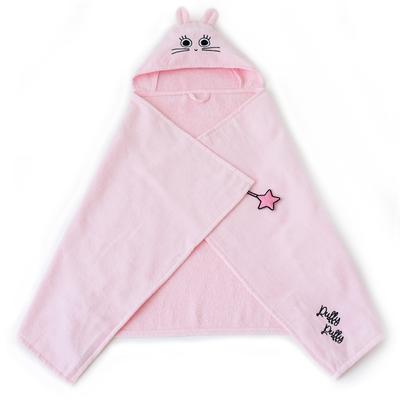 Milk&Moo Chancin Samt Kapuzen-Babyhandtuch, 100% Baumwolle, Ultraweich, Schnelltrocknend