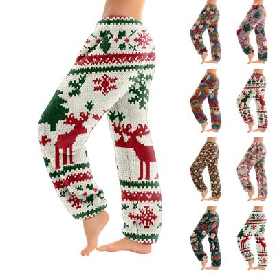Women's Color Trousers With Cuffs Casual Pants And Pajama Pants