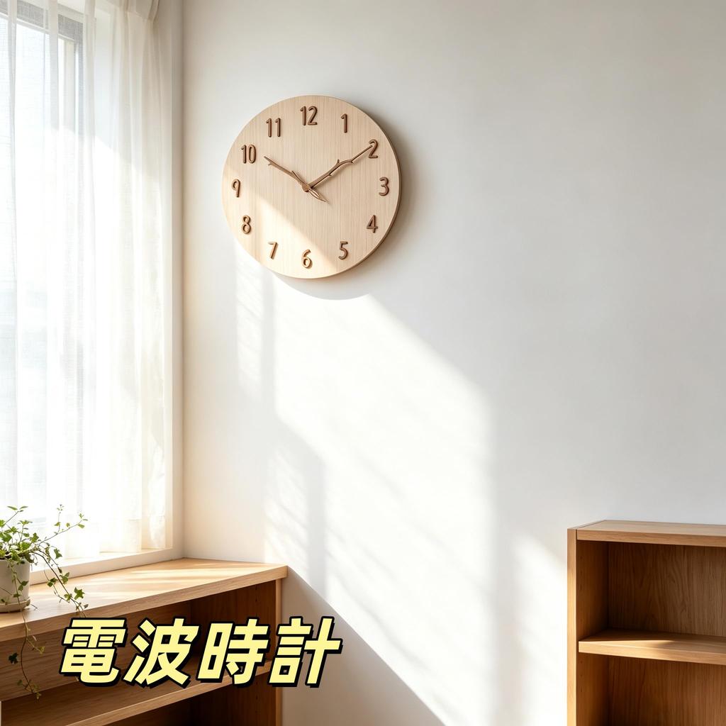 Nbdeal Wall 30cm Continuous Second Wooden Wooden Clock, Radio-Controlled, Silent, Analog, Diameter, Hand, Dial, Hands, M-321