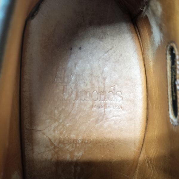 Allen Edmonds Stockbridge Leather U-Tip Dress Shoes 10D 27.5-28cm Brown(USED)