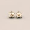 BEFORE MOONRISE [14K] Clover Pearl Earrings GE9