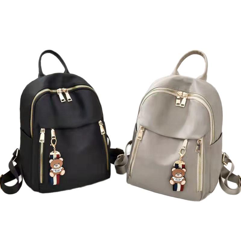 Korean Style Women's Oxford Cloth Canvas Backpack - Large Capacity Travel Schoolbag 2025