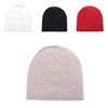 Trendy Fall Knitted Cap With No Brim And Warm Polyester Material For Outdoor Activities