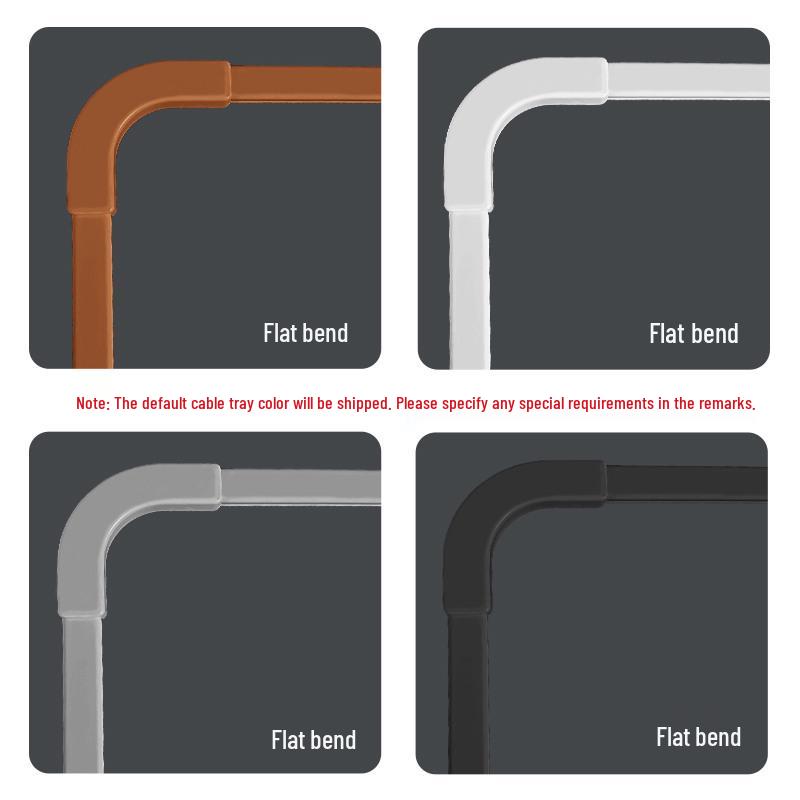 Gray Surface-Mounted PVC Wiring Raceway Cover Organizer