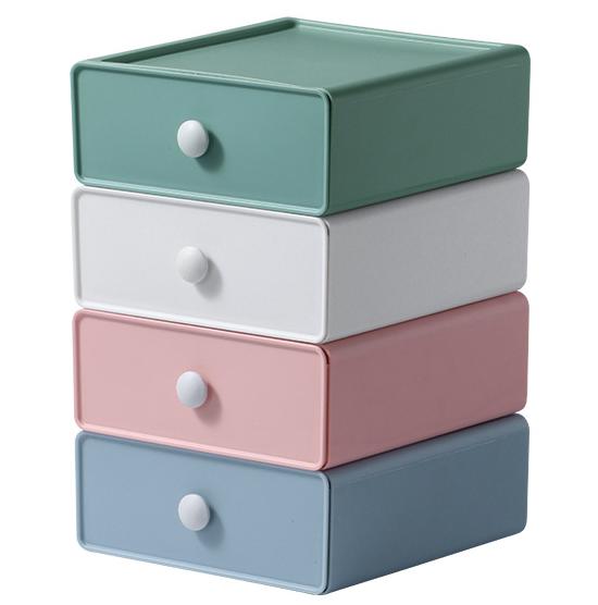 

4 шт. ящик для хранения настольного стола, ящик для хранения косметики, переносная полка, украшение для дома в кремовом стиле four layers