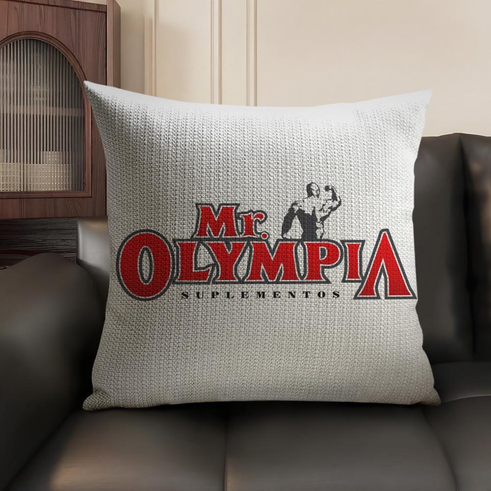 Brand M-Mr. O-Olympia Cushion Cover Summer Breathable Linen Organic Fabric Double-Sided Printing Sofa Pillow Case Home Decor
