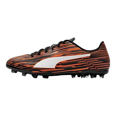 Rapido 3 Round Toe Lace-Up AG Artificial Grass Soccer Shoes Men Soccer Shoes Black Orange 106573-10