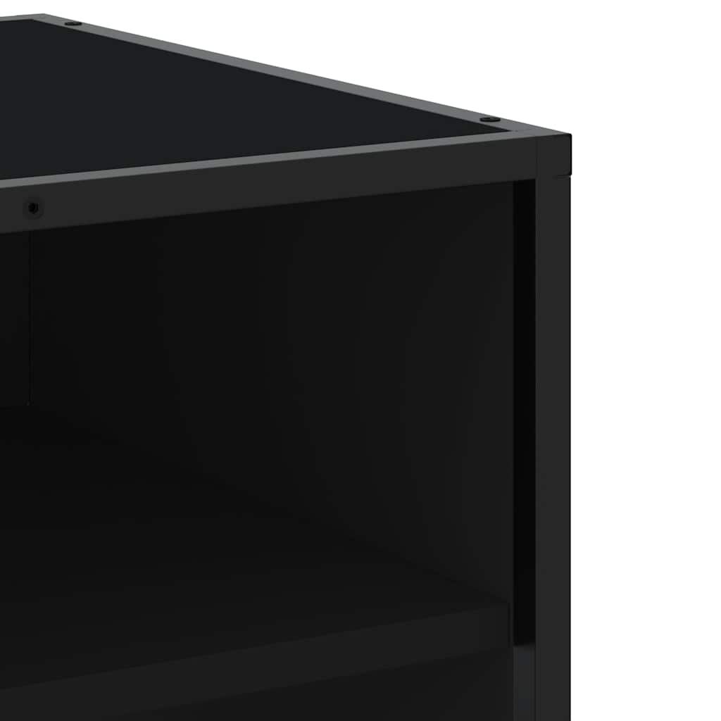 Vidaxl Szafka Pod Tv, Czarna, 270X40X46 Cm, Materiał Drewnopochodny