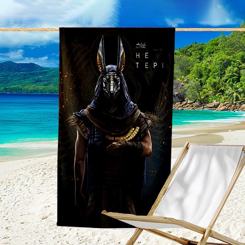 Beach Towel with A-Assassin's Creed Pattern - soft,absorbent,machine washable