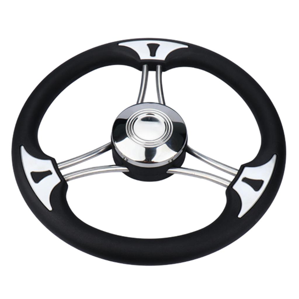 13.5inch Universal Stainless Steel Steering Wheel Without Knob Replacement Marine Accessories Boat Steering Wheel