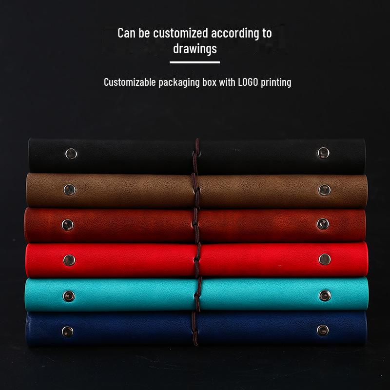 "Retro PU Leather A5 Travel Notebook - Creative Student & Business Customizable B5 Loose-leaf Handbook"