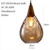 Modern Creative European Water Wave Glass Chandelier LED E27 Living Room Dining Room Kitchen Cafe Interior Lighting Fixture