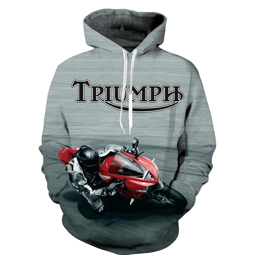 triumph zip up moletom com capuz