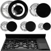 1 Set Gas Burner Flame Cap With Lid Plus 5 Stove Handles Cooker Hat for Home Cooking Oven Utility