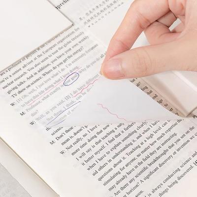 Przezroczyste karteczki Post-It Marker dla studentów Podkreślenia Samoprzylepne karteczki Kreatywne notatki z wiadomościami