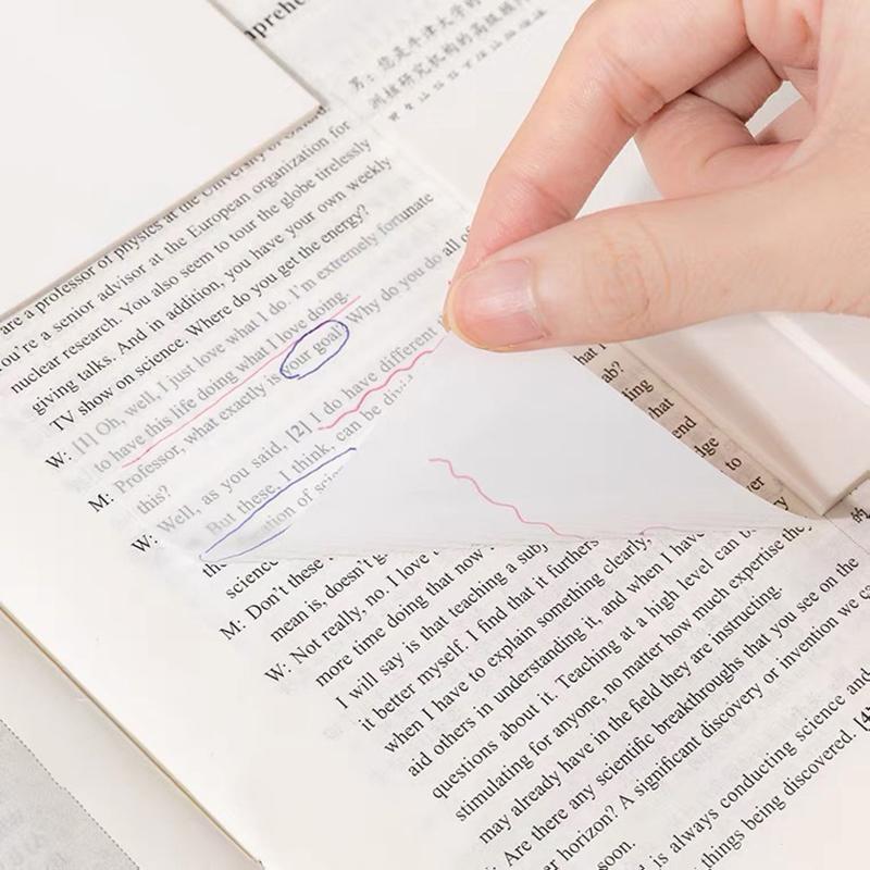 Transparent Post-It Notes Student Marker Highlights Sticky Sticky Notes Creative Message Notes