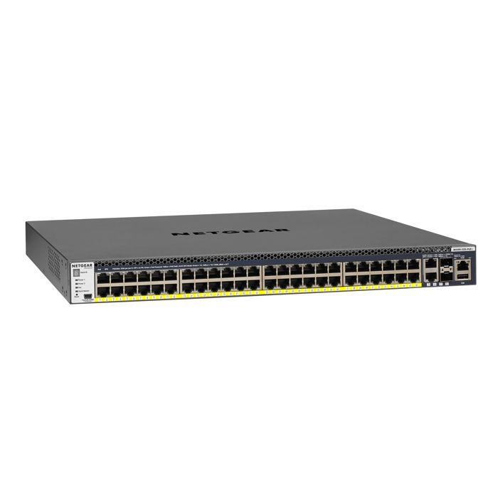 Switch manageable - NETGEAR - M4300-52G-PoE+ - 48 ports 1G PoE+ - 4 ports 10G - 550W PSU