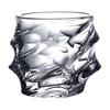 1/2/4 ks Skleněné sklenice na whisky Těžká, tlustá spodní tyč Sklenice na bourbon Umělé křišťálové sklenice na whisky Twisted Glass Sklenice Poker Night Drinkware