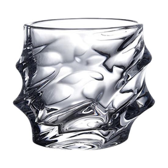 1/2/4 ks Skleněné sklenice na whisky Těžká, tlustá spodní tyč Sklenice na bourbon Umělé křišťálové sklenice na whisky Twisted Glass Sklenice Poker Night Drinkware