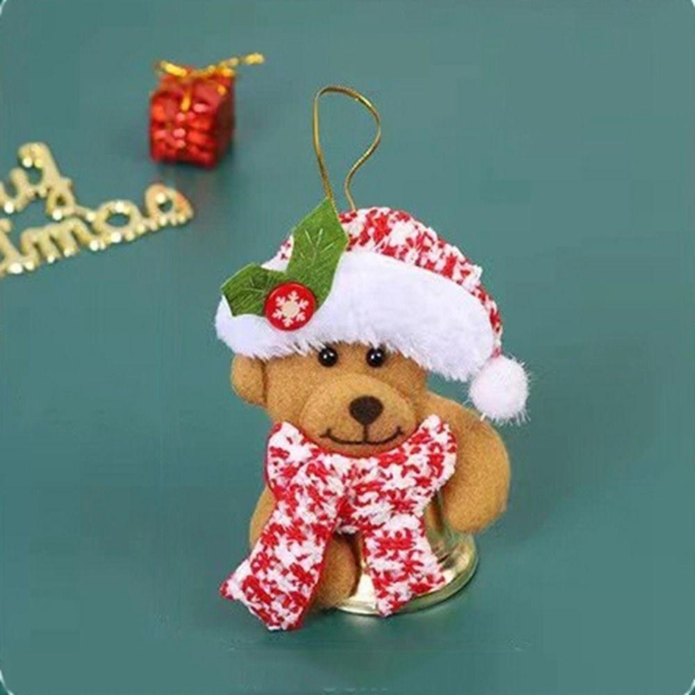 Snowman Christmas Elk Pendants Cloth Xmas Santa Ornaments  Party Supplies