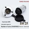 GX25-12 Pin Aviation Connector Set