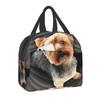 Schnauzer Coffee Dog Breed Pet Art Pure Breed Cafes Insulated Lunch Bag for Women Leakproof Cooler Thermal Bento Box