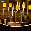Taça de Champanhe de Cristal de Peça Única - Taça com Haste Alta para Vinhos Espumantes e de Sobremesa em Casa.