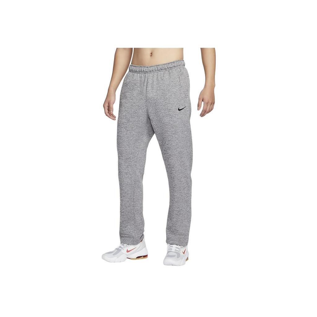 Nike Therma-Fit Solid Color Drawstring Fleece Jogger Pants Men Bottoms Dark-Gray DQ4857-063