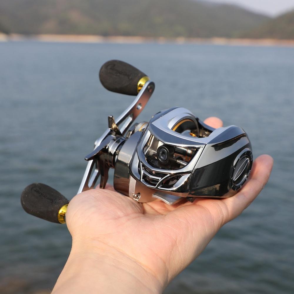SOUGAYILANG Baitcaster Fishing Reels 11+1BB  Carbon Fiber Drag Reel Left/Right Hand Fishing Wheel