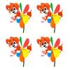 3D Large Animal Windmills Wind Spinner Yard Pinwheels Windmills Home Garden Yard Decoration Outdoor Gifts