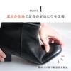 [AmiAmi] Short Boots, Square Toe, 5cm Heel, Women's, Comfortable to Walk In, Black, Winter, Heel CX3202 (M (23.5cm), Black (Smooth))
