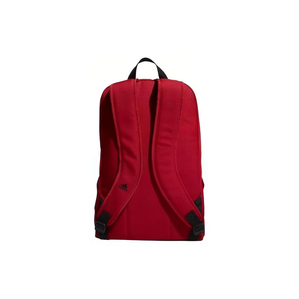 Adidas Logo Casual Sports Large Capacity Zipper Backpack Unisex Backpack Red EE1092