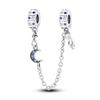 Nový 925 Sterling Silver Sparkling Pav éCrown O Tree Bezpečnostní řetízek Přívěsek Korálky Temperament Náramek Ženy Šperky Dárek