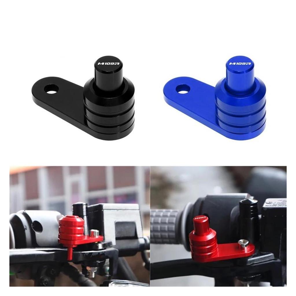 Suitable for Suzuki M109R Bullbird M109R M 109R 109 R Motorcycle Parking Brake Switch Button Lock Rod Accessories (Silver)