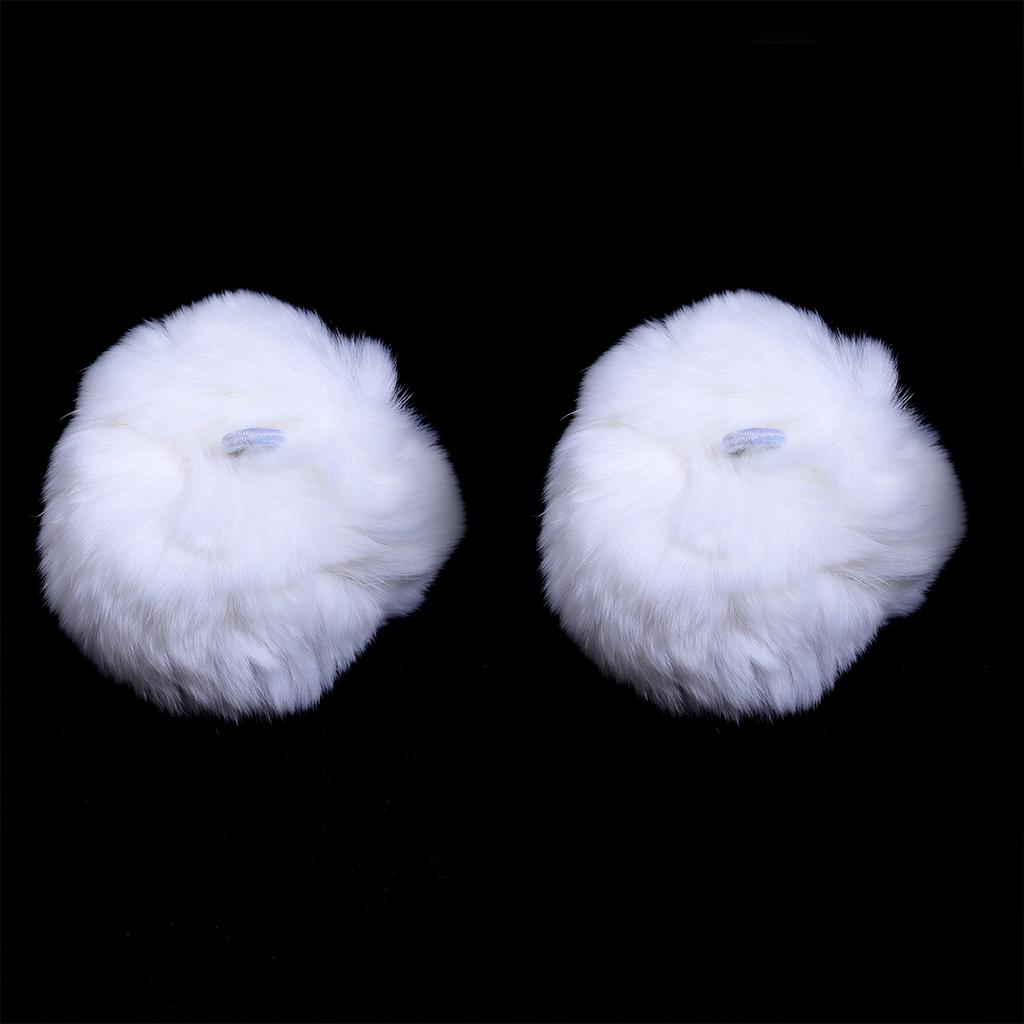 2pcs/lot 6cm Mink Fur Ball Pendants Colorful Fur Pom Poms Ball Charms DIY Keychain Hairpin Earrings Jewelry Crafts Accessories