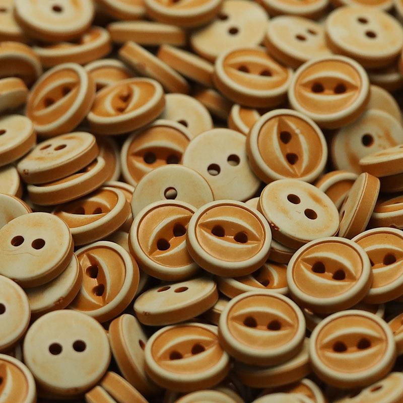 

5 шт. Пуговицы «рыбий глаз» с двумя ушками, старые ретро пуговицы для рубашки, лидер, пуговицы для детского платья, вязаного свитера, одежды 2 #[11mm fish eye orange]