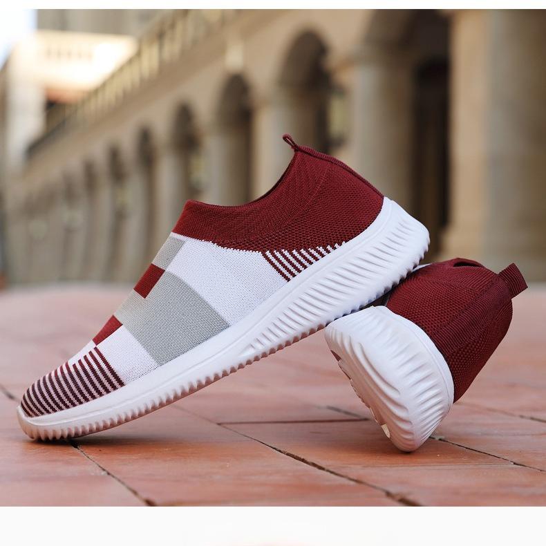 Women Sneakers Vulcanized Shoes Sock Sneakers Women Summer Slip On Flat Shoes Women Loafers Casual Socks Shoes