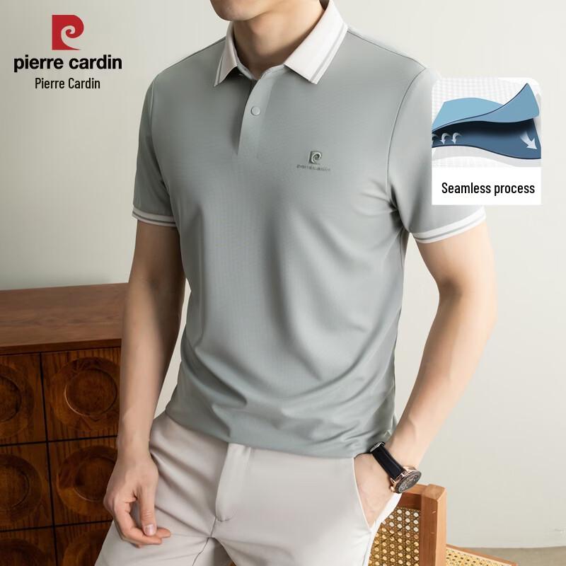 Pierre Cardin Men s Summer Contrast Collar Business Casual Polo Shirt 180
