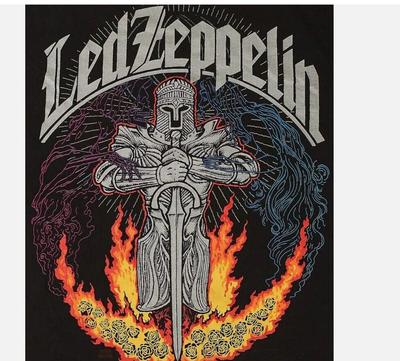 Vintage 1990s Led Zeppelin Cotton Black Men All Size T-shirt