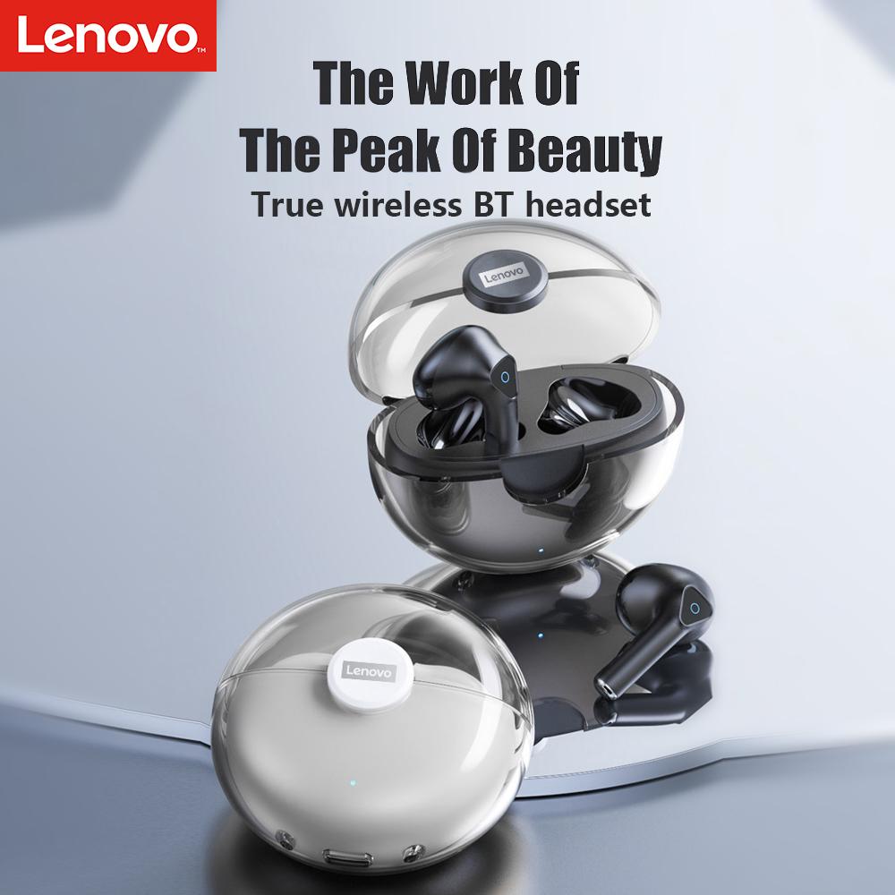 Lenovo LP80 Bluetooth Earphones TWS Wireless Touch Control Headphones Noise Reduction HD Stereo Headsets Gaming Earbudswith Mic