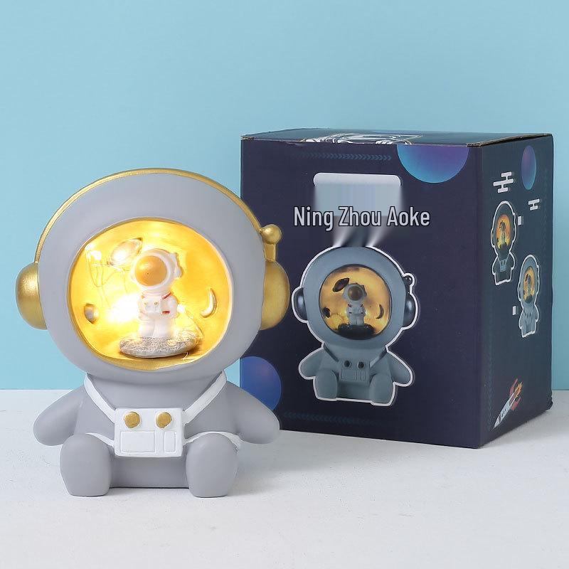 Astronaut Night Light Piggy Bank - Graduation & Birthday Gift for Boys