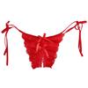 Women Sexy Thongs Briefs Open Crotch G-string Floral Lace Panties Underwear