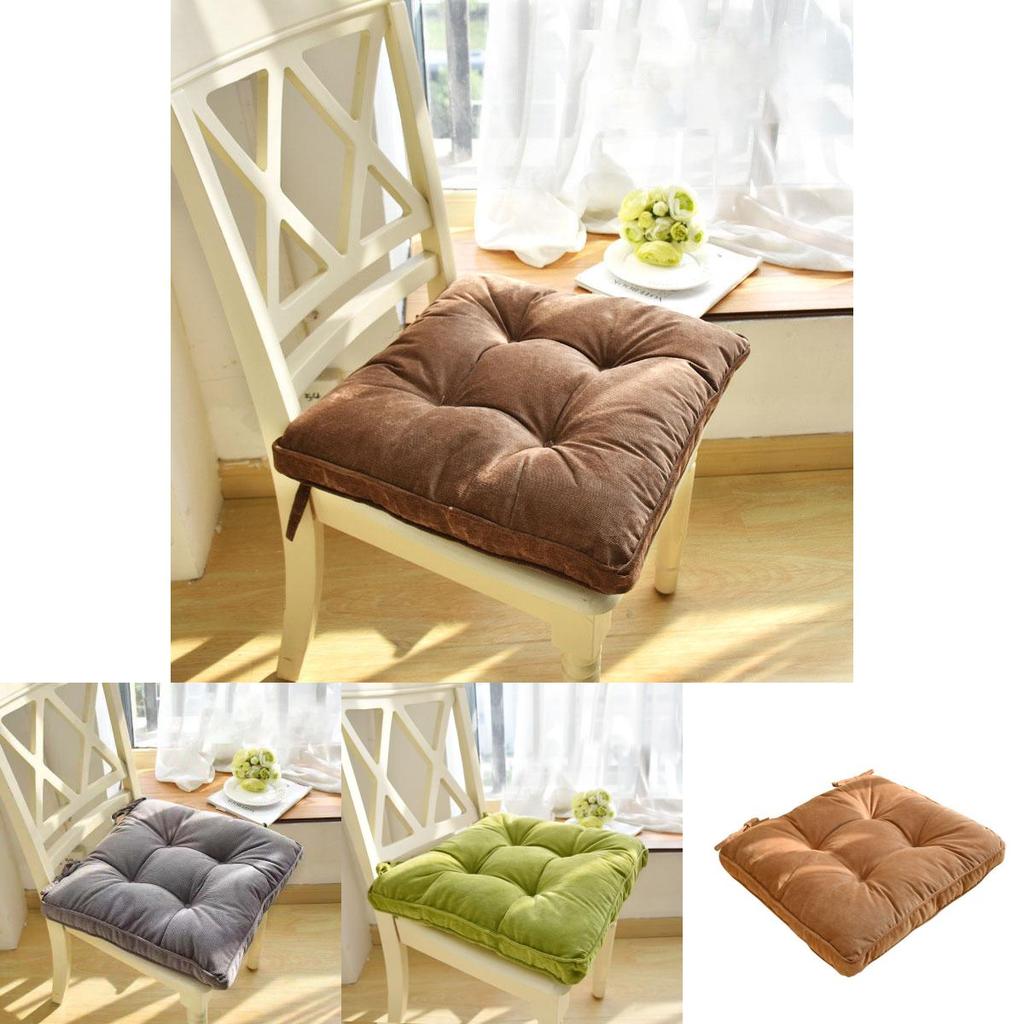 Comfortable Square Thicker Chair Cushion For Garden Kitchen With Breathable Fabric